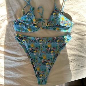 Skatie Swim Sarah Top and Kelly Bottom in “St Tropez” -